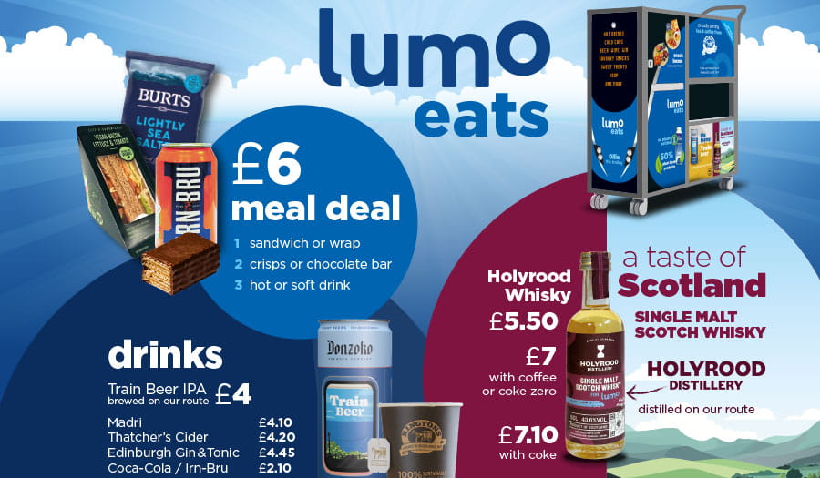 LumoEats menu