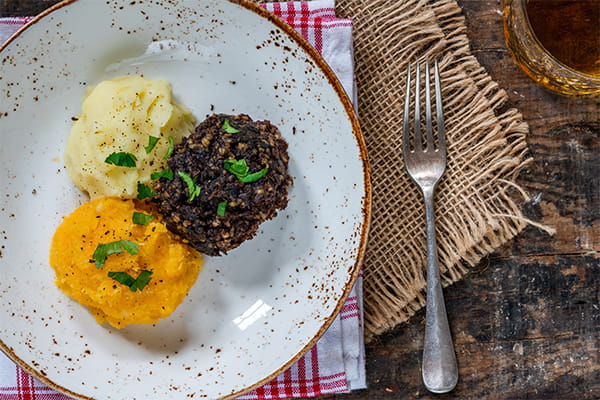 Haggis, neeps and tatties